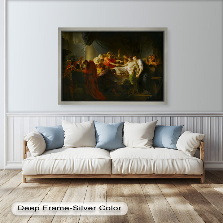The Death of a Hero – Last Breath of Virtue Classicism Oil Painting
