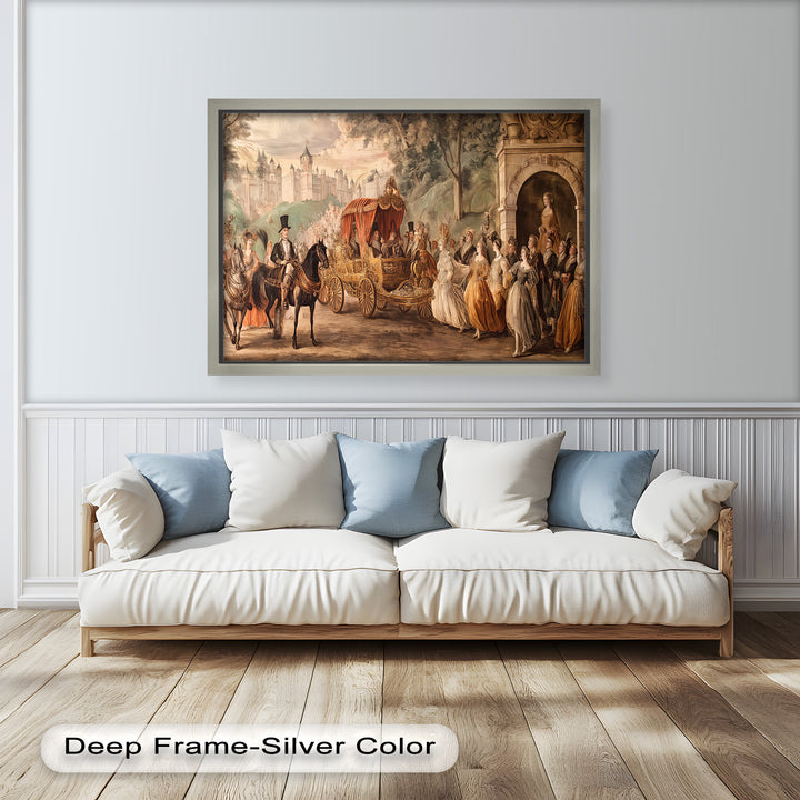 Royal Carriage Procession – Grand Baroque Parade Oil Painting