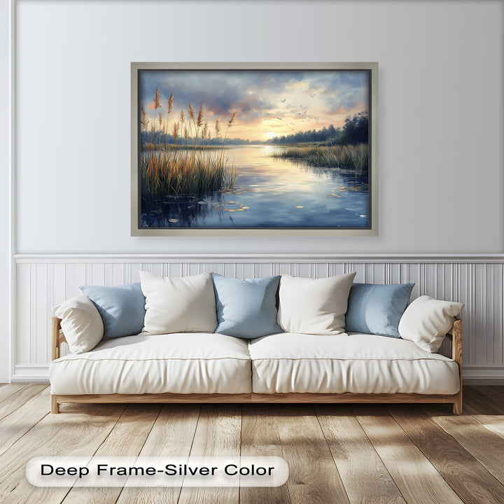 Lake Sunrise – Landscape Oil Painting