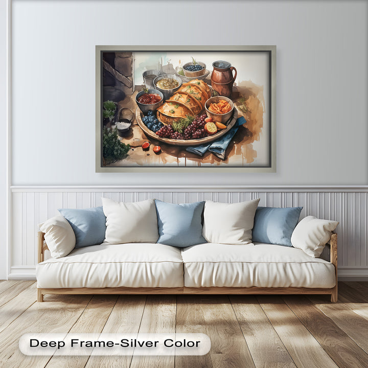 Frisch gebackenes Gebäck und Obststillleben - Food Painting
