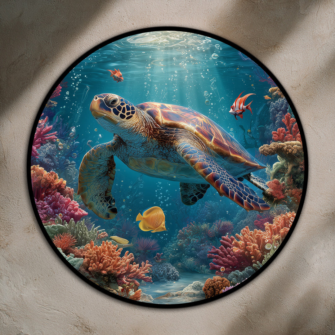 ocean reef turtle painting