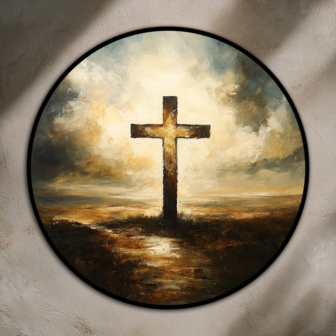 Faro de Salvación – Cruz Radiante Cuadro al óleo