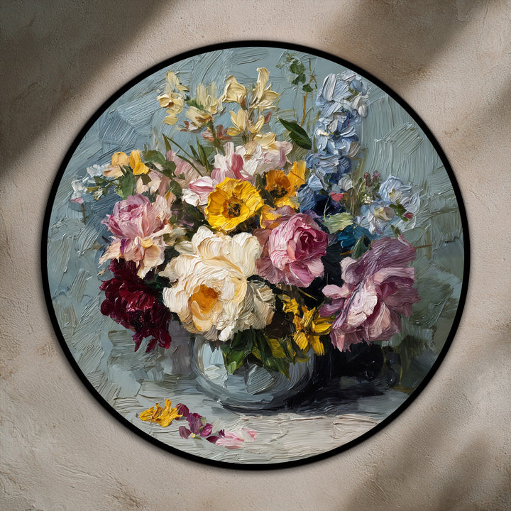 elegant bouquet oil painting