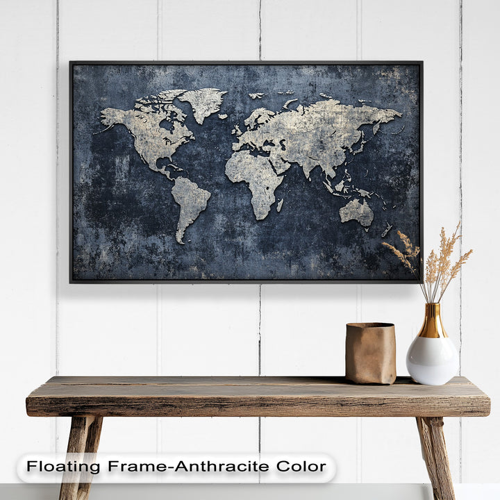 World Map – Modern Oil Paintings