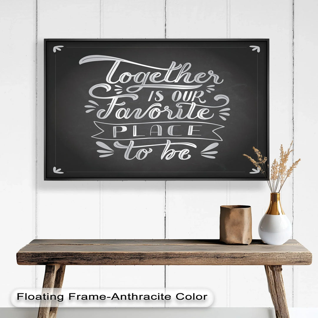 Together Is Our Favorite Place – Modern Oil Paintings - MyPhotoStation