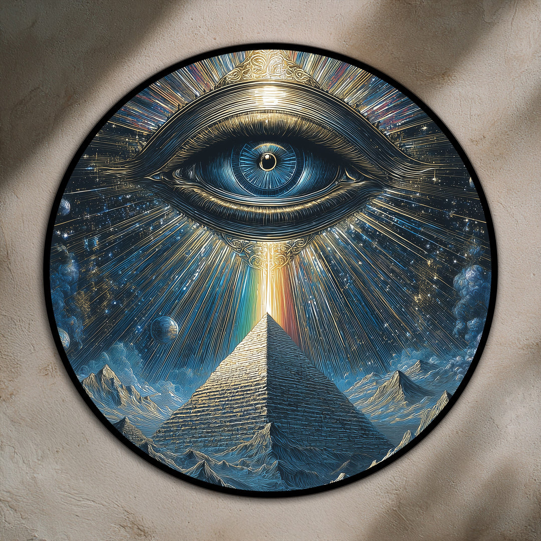 Visión Celestial – Ojo Pirámide Mística Cuadro al óleo