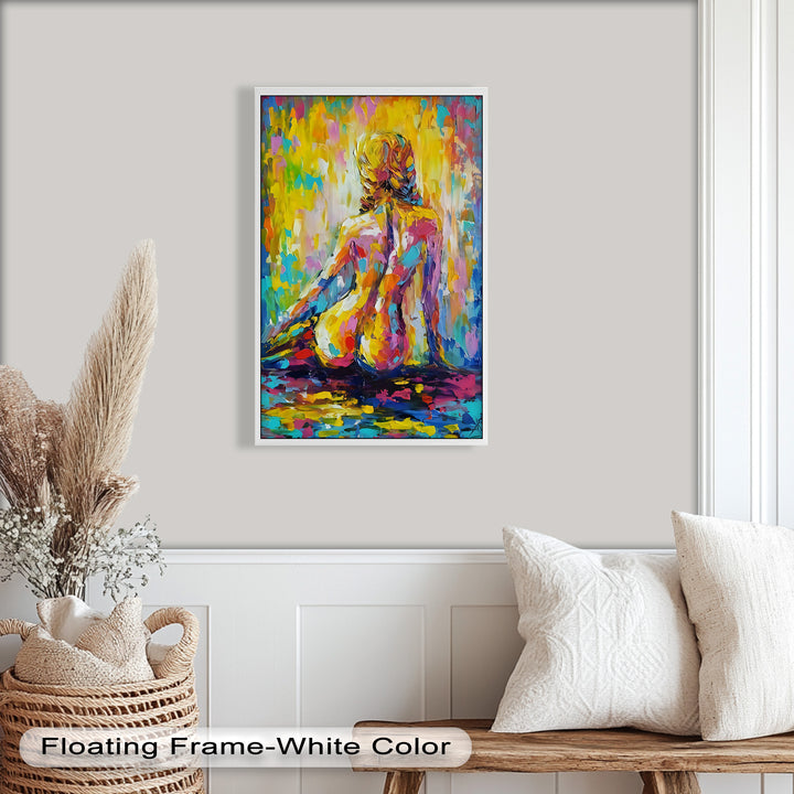 Radiant Reverie – Colorful Nude Impressionist Oil Painting