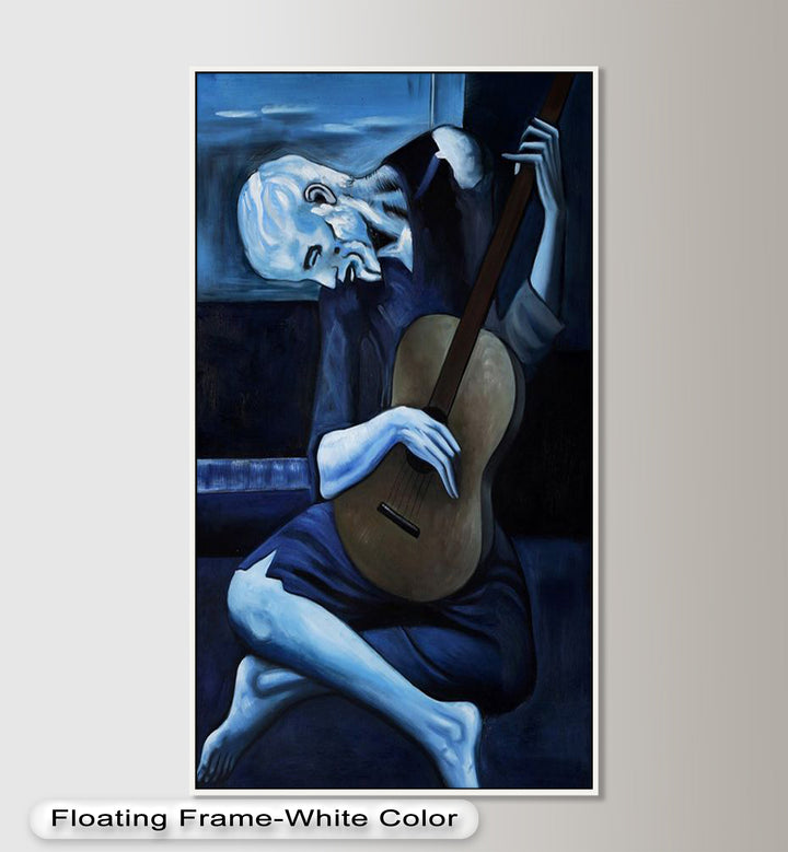 Melancholy Strings – Blue Period Picasso Oil Painting