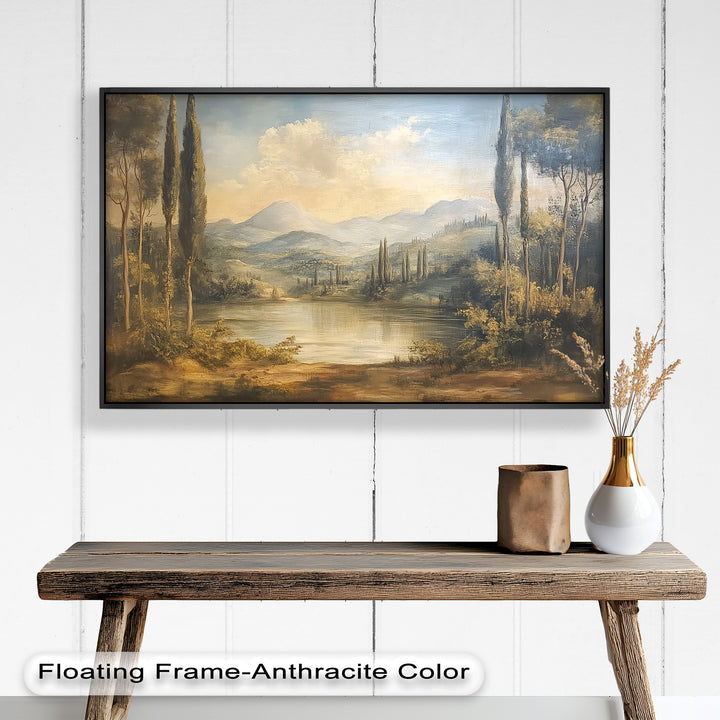 The layered hills and soft skies create a soothing depth, transporting the viewer into a peaceful pastoral escape.