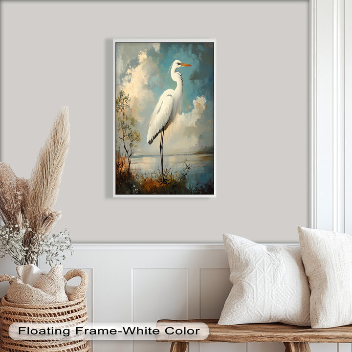 Grace of the Marshlands – Animal Oil Painting