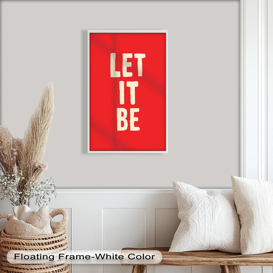 Let It Be – Red Oil Painting - MyPhotoStation