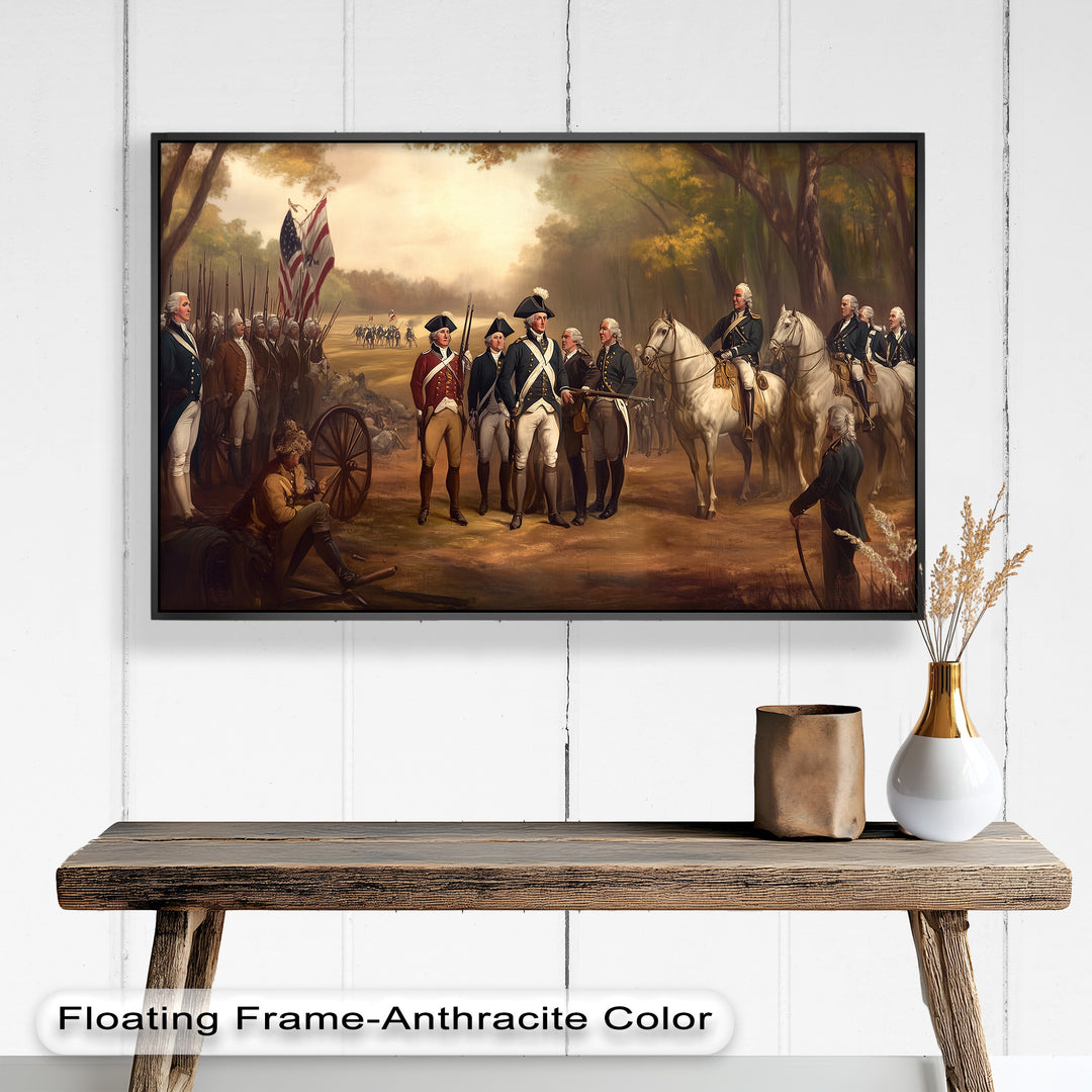Command and Honor – Revolutionary Army Oil Painting