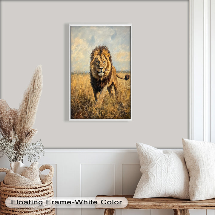 King of the Savannah – Animal Oil Painting