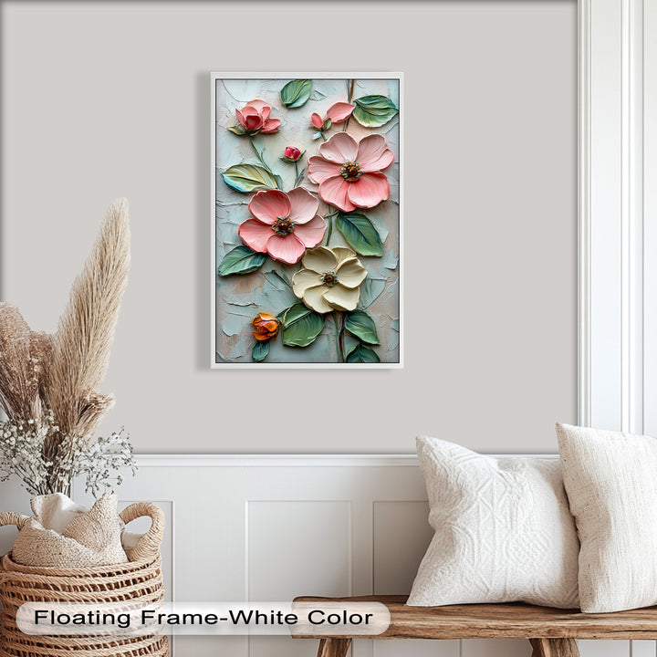 Petal Whispers – Floral Elegance Flower Oil Painting