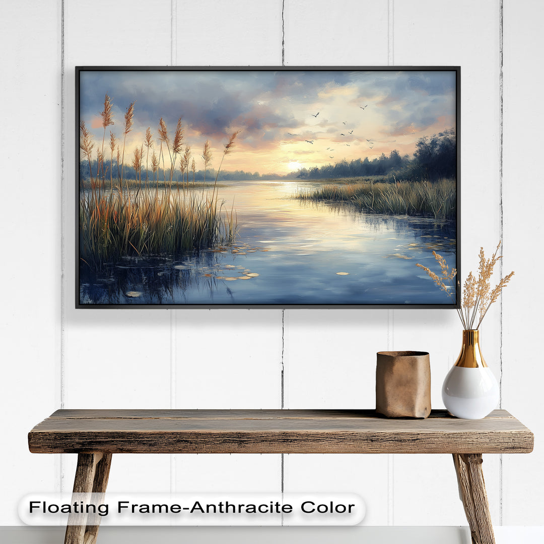 Lake Sunrise – Landscape Oil Painting