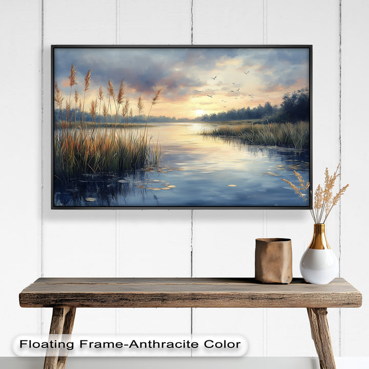 Lake Sunrise – Landscape Oil Painting