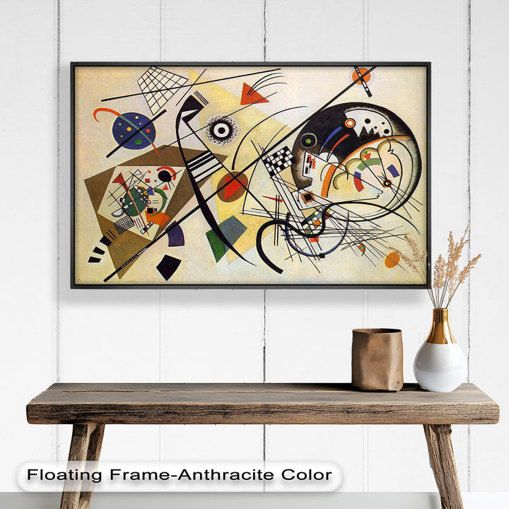 Kandinsky Komposition VIII – Abstraktes geometrisches Ölgemälde