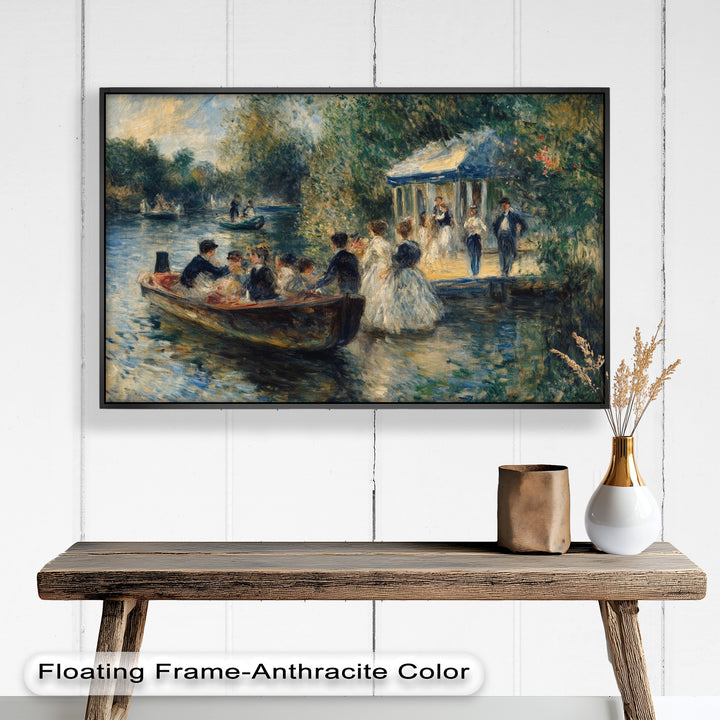 Afternoon Gathering by the River – Impressionist Oil Painting