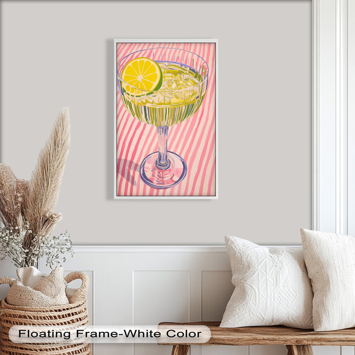 A celebration of refreshment and contemporary flair, this painting brings a burst of citrus charm and elegance to any space.