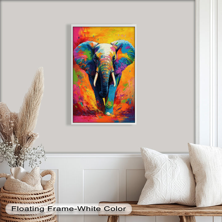 Color Explosion Elephant - Animal Oil Painting