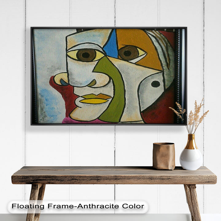 Fragmented Persona – Geometric Abstract Picasso Oil Painting