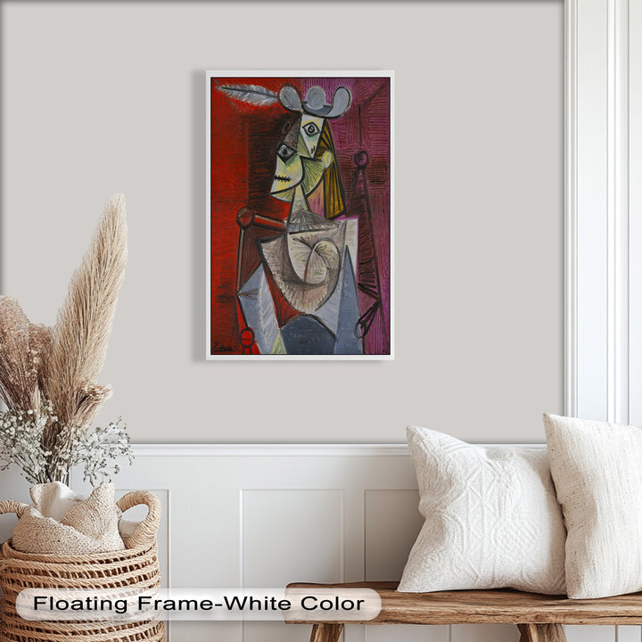 Knight of Angled Dreams – Picasso Cubist Oil Painting