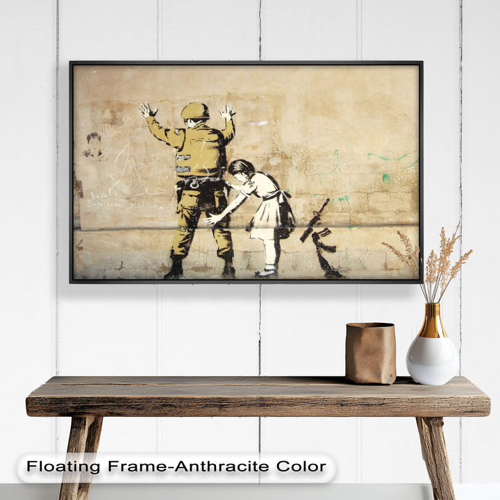 Innocence in Control – Banksy Oil Painting