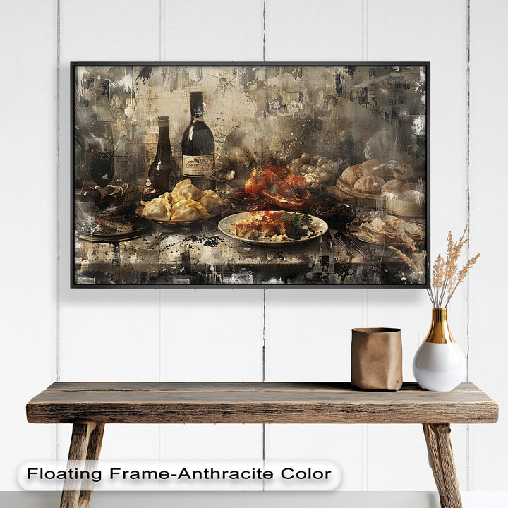 Rustic Feast – Vintage Culinary Still Life Food Painting