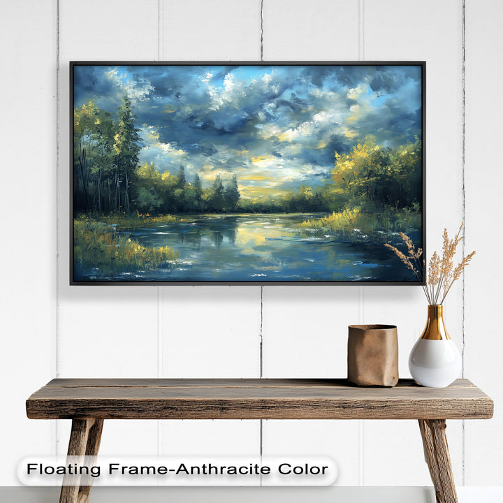 Forest River – Nature Oil Painting