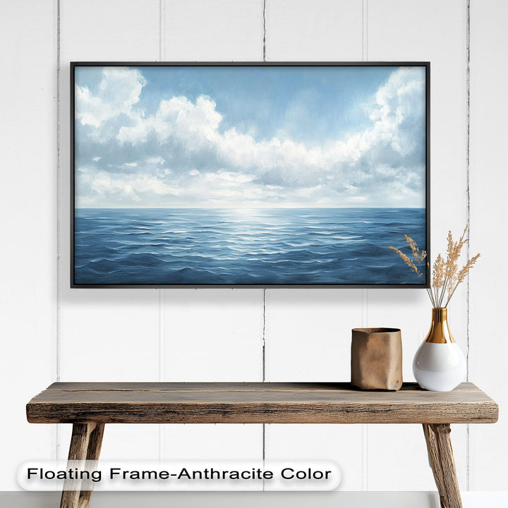 Blue Coastal Art - Ocean Seascape Oil Painting