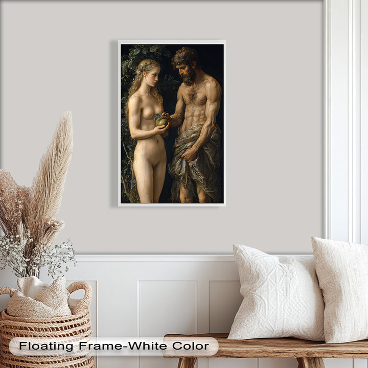 First Temptation – Adam and Eve Renaissance Oil Painting