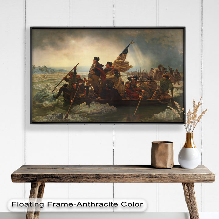 Washington's Crossing – Patriotisches Ölgemälde der Amerikanischen Revolution
