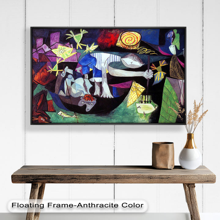 Night of the Spirals – Symbolic Surrealist Picasso Oil Painting