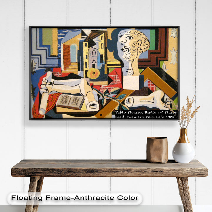 Studio with Plaster Head by Picasso – Cubist Oil Painting