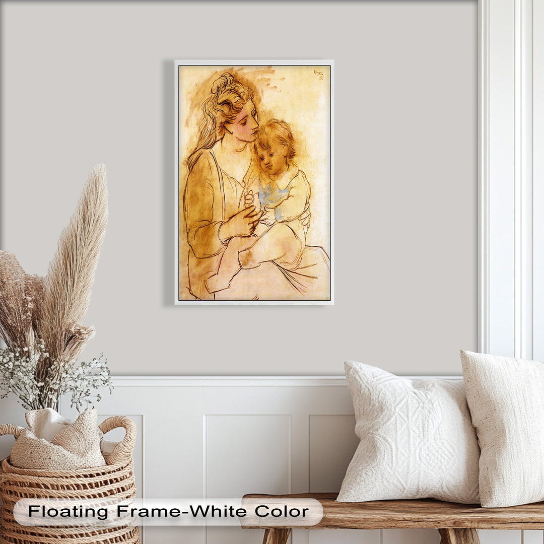 Tender Affection – Mother and Child Picasso Oil Painting