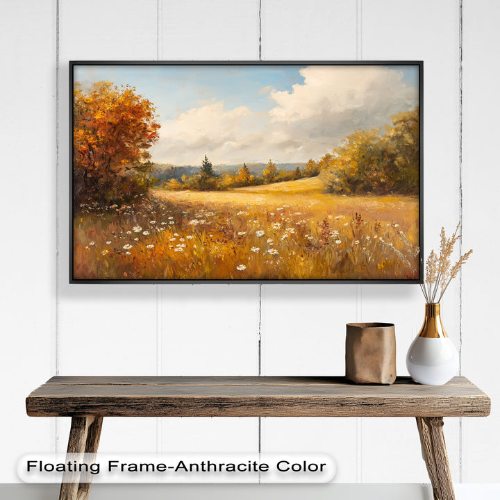 Autumnal Landscape – Tranquil Fall Scene in Oil Paintings