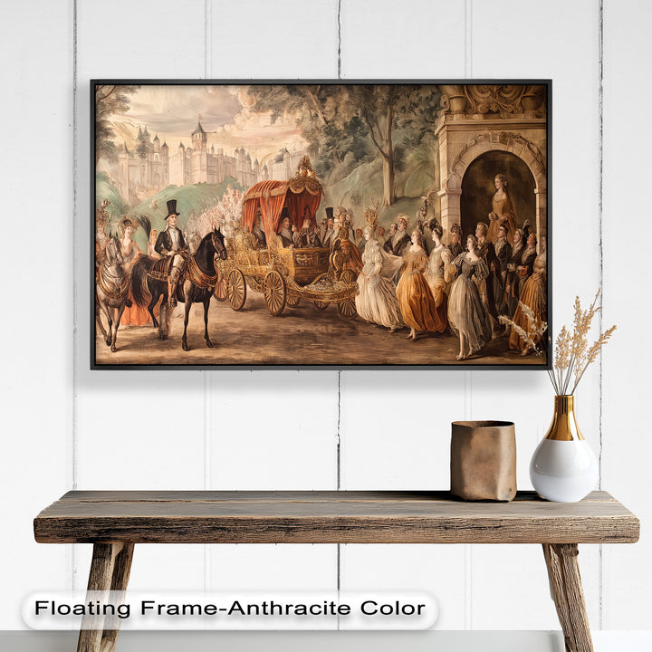 Royal Carriage Procession – Grand Baroque Parade Oil Painting