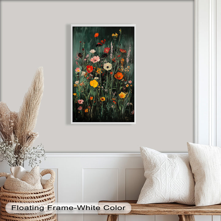 Wild Meadow Bloom – Colorful Field Flowers Flower Oil Painting