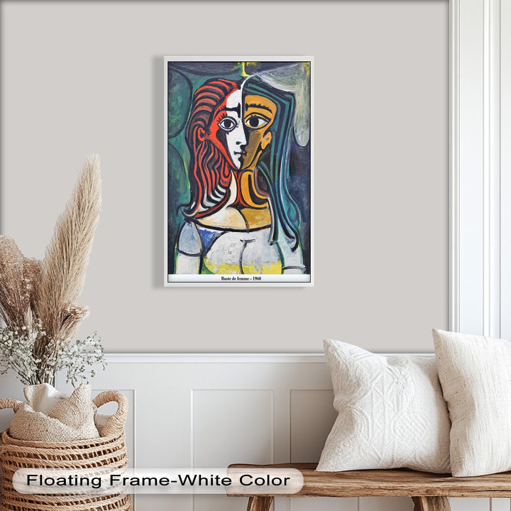 Dual Gaze – Buste de Femme Inspired Picasso Oil Painting