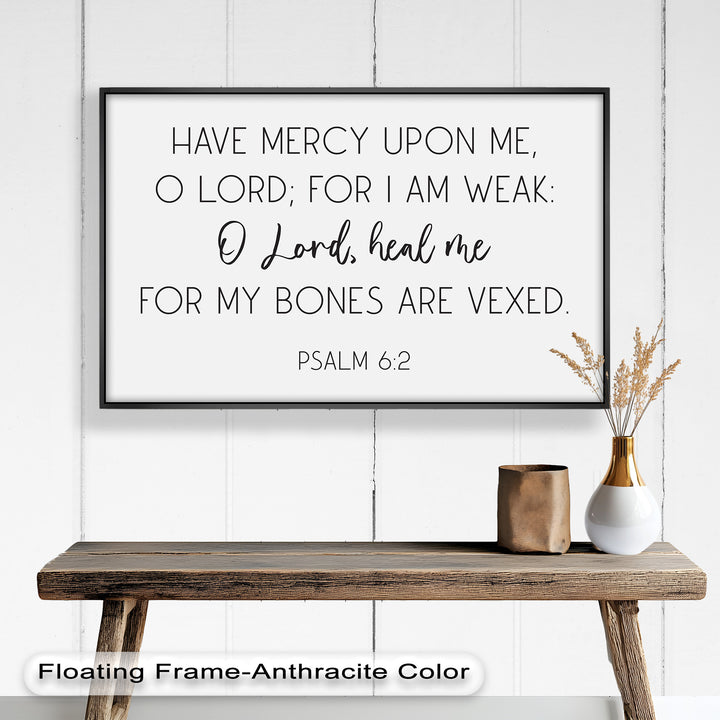 Psalm 6:2 Wandkunst – Christliche Bibel-Ölgemälde