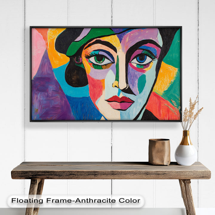 Frauenporträt Ölgemälde – Fauvistische expressionistische Kunst