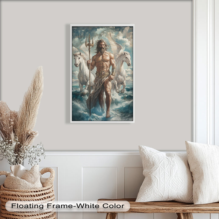 Lord of the Waves – Mythic Sea God Oil Painting