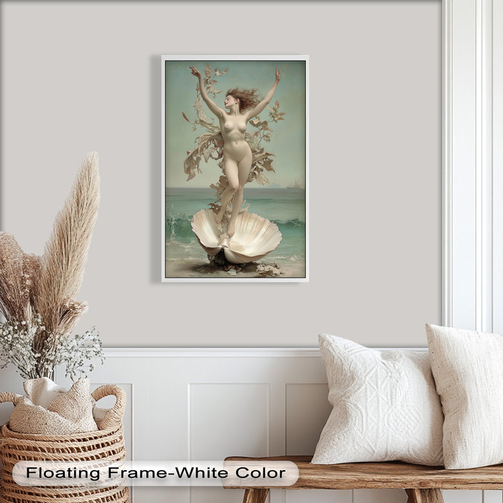 Ethereal Awakening – Renaissance Venus Rising Oil Painting