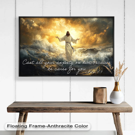 Faith Over Fear – Inspirational Christian Wall Art
