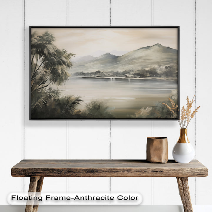 Evokes a peaceful getaway in nature, making it a stunning statement for any living or bedroom wall.