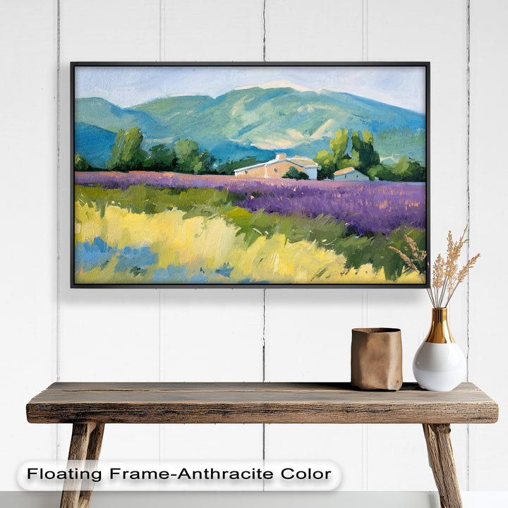 Lavender Fields in Provence – Impressionist Landscape Oil Painting