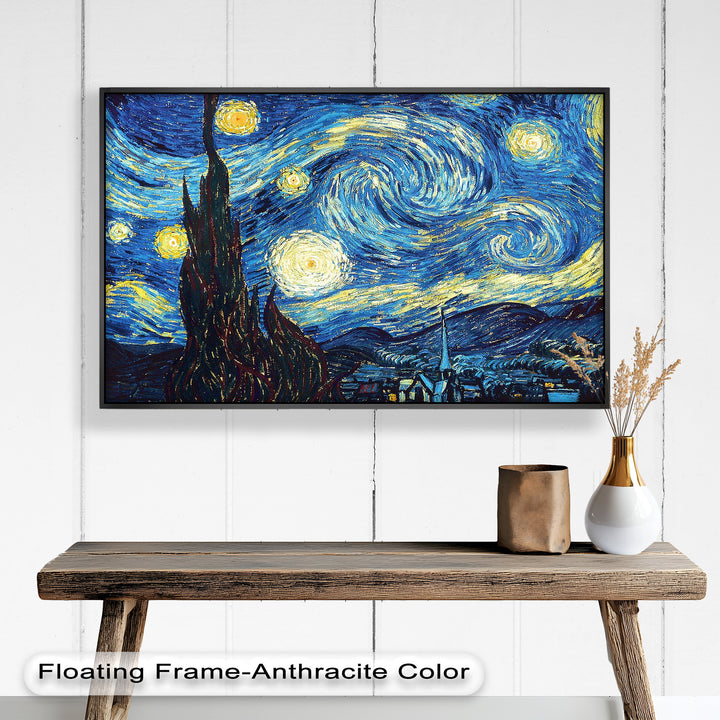 The Starry Night by Vincent van Gogh – Post-Impressionist Oil Painting
