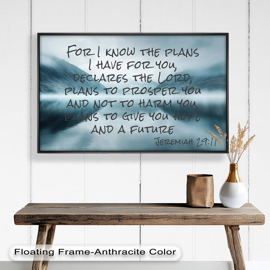 Jeremiah 29:11 – God's Plan Bible Verse Oil Painting