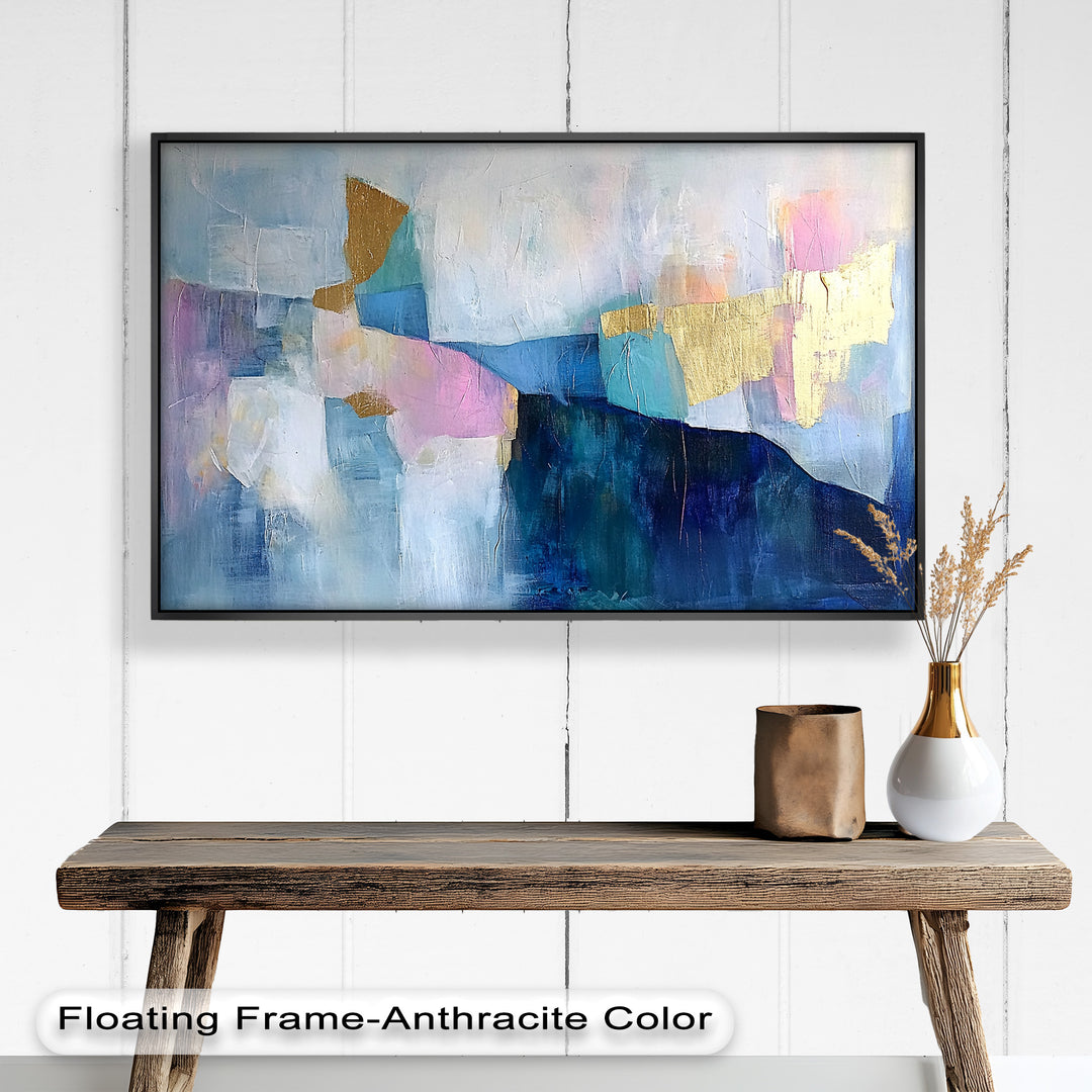 Blue Horizon Abstract – Zeitgenössisches Ölgemälde