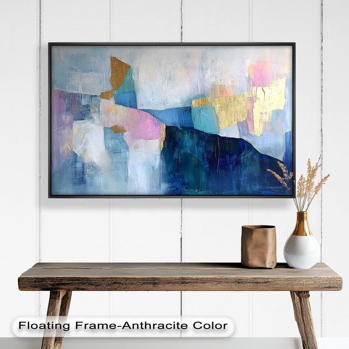 Blue Horizon Abstract – Zeitgenössisches Ölgemälde